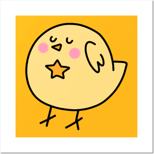 Star Yellow Bird Posters and Art